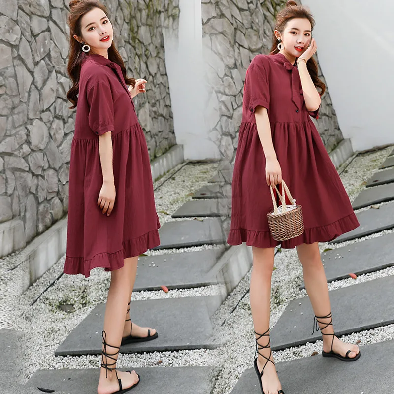 

Shanghai New Europe Sang 2020 Summer Korean-style Casual Literature And Art Retro Large Size