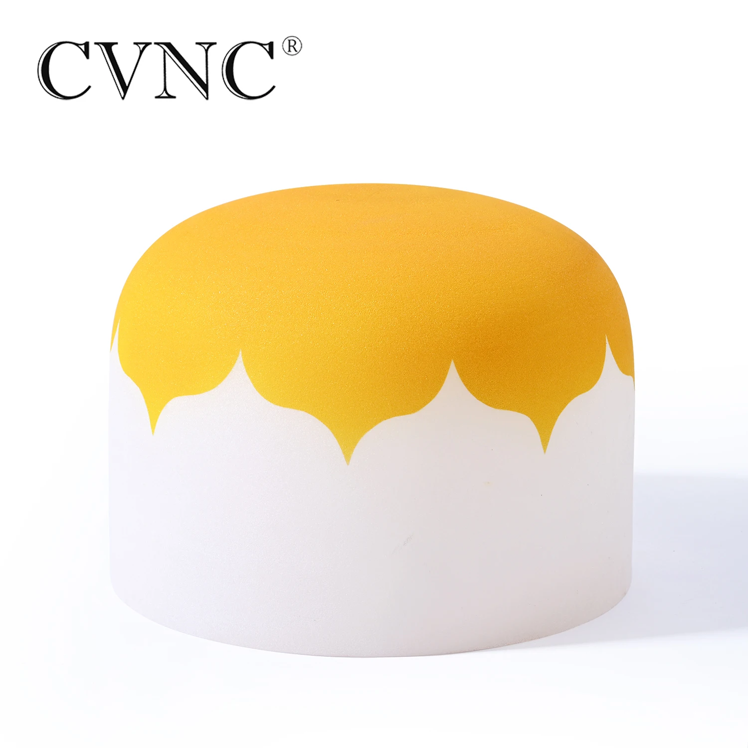 CVNC 10 дюймов Note E Солнечная желтая чакра лотоса Матовый Кварцевый Поющая чаша
