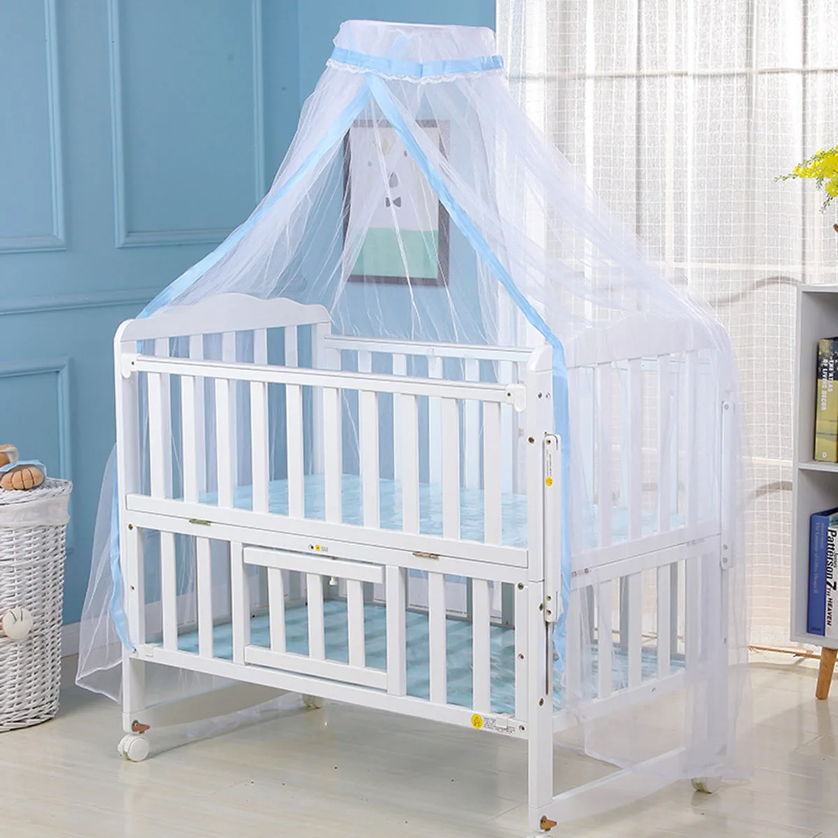 

1* Mosquito Net Baby Bed Mosquito Net Mesh Dome Curtain Net for Toddler Crib Cot Canopy Summer Baby Crib Net Anti-mosquito