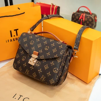

Real Cowhide Leather Crossbody Bags for Women New Luxury Brand Handbags Women Bag Designer Ladies Fashionable Purses Louisvuiton