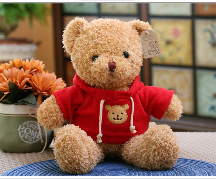 New Hot High Quality Teddy Bear With Scarf Stuffed Animals Bear Plush Toys Doll Pillow Kids Lovers Birthday Gift for Valentine's Day (5)