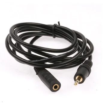 

1.5M 3M 5M Black 3.5 Male to 3.5 Female Audio Extension Aux Cable for Plug Jack 3.5mm Stereo Headphone Car AUX M/F 200pcs