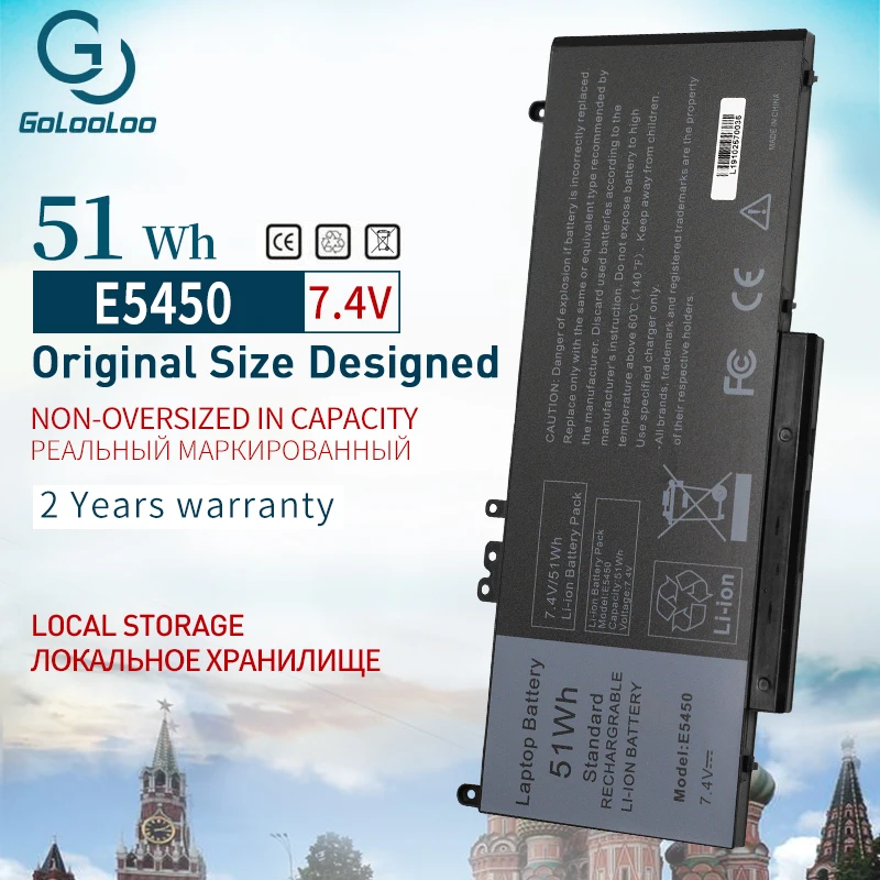 Аккумулятор Golooloo 7 4 в 51Wh для ноутбука Dell Latitude 3150 3160 E5250 E5450 E5470 E5550 E5570 G5M10 7V69Y TXF9M 79VRK