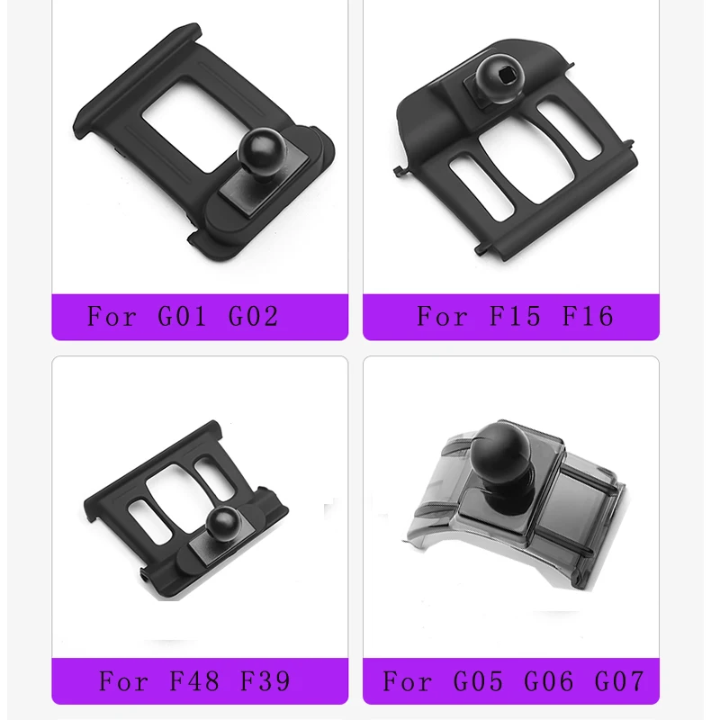 NYFDUAH Supporto Per Telefono Da Auto, Per BMW X1 2010-2025 Pollici Multifuction Supporto Cellulare Automobile Smartphone Fino A 6,8,A Black