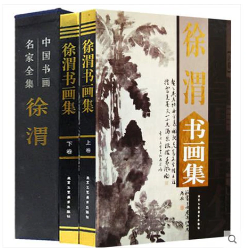 

A Complete Collection Chinese Painting Brush Ink Art Sumi-e Album Painter Xu Wei Birds Flowers XieYi Book Watercolor