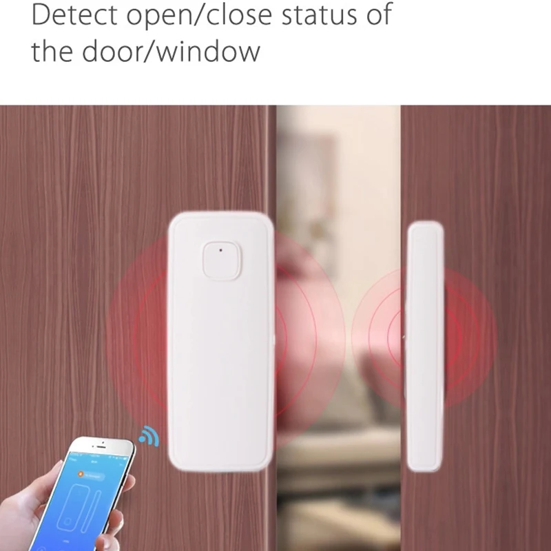 WiFi дверной датчик сигнализации 2,4 ГГц домашняя система охранной сигнализации мини один ключ подключение пожарный датчик движения Alarma пуэр сигнализация для двери