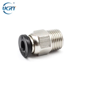 

2PcsPneumatic Connector PC4-m10 1.75mm 3mm PTFE Tube quick coupler j-head Fitting for 3d V6 j-head remote hotend bowden extruder