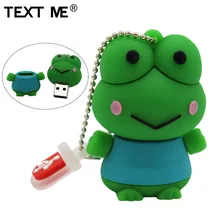 TEXT ME мультфильм Милая лягушка модель usb2.0 4 ГБ 8 ГБ 16 ГБ 32 ГБ 64 ГБ флеш-накопитель USB флеш-накопитель креативный флеш-накопитель