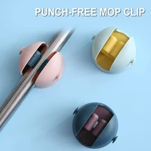 

Mop And Broom Holder Wall Mounted No Drilling Cleaning Tool Organizer Non Slip Broom Clamp Wall Hanger For Home Garden Tool