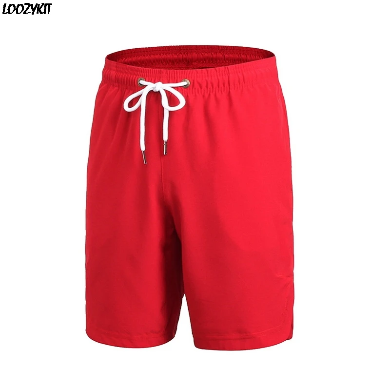 

Summer Men Sports Shorts Fitness Running Training Basketball Shorts Loose Casual Quick Dry Beach Shorts Solid Drawstring