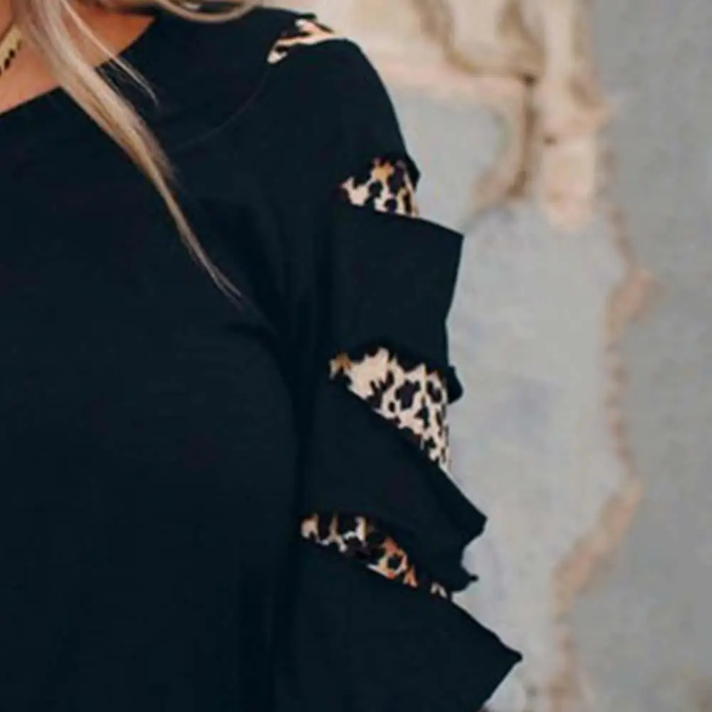 Vessos, женская футболка с длинным рукавом, забавная футболка, Camiseta Mujer, топ, футболка, подходит для хипстера, Harajuku, футболка, леопард, хлопок