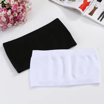 

Women Intimates Wrap chest bra Women Strapless Seamless Padded Boob Bandeau Tube Tops Bra top bra july24