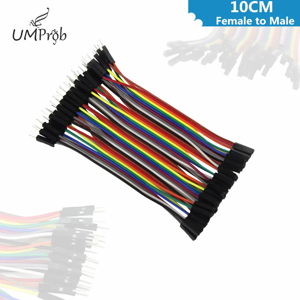 10 см Dupont линия штекер + гнездо и перемычка Кабель для arduino Diy комплект|jumper wire|line