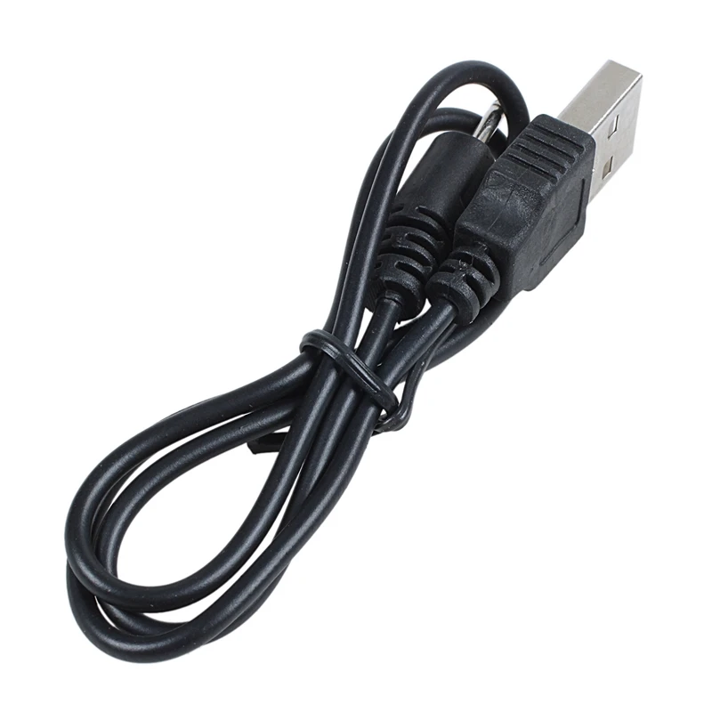 Черный DC 2 мм USB кабель для зарядки 50 см для Nokia N78 N73 N82