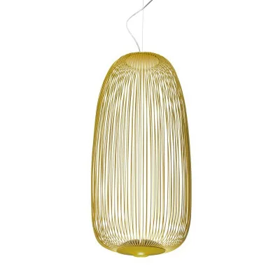 Постмодерн Nordic Birdcageg Foscarini спиц 1/2 подвесной светильник светодиодный Индивидуальные Дизайнерские Спальня Ресторан Бар Обеденная кафе - Цвет корпуса: Spokes 1 Yellow