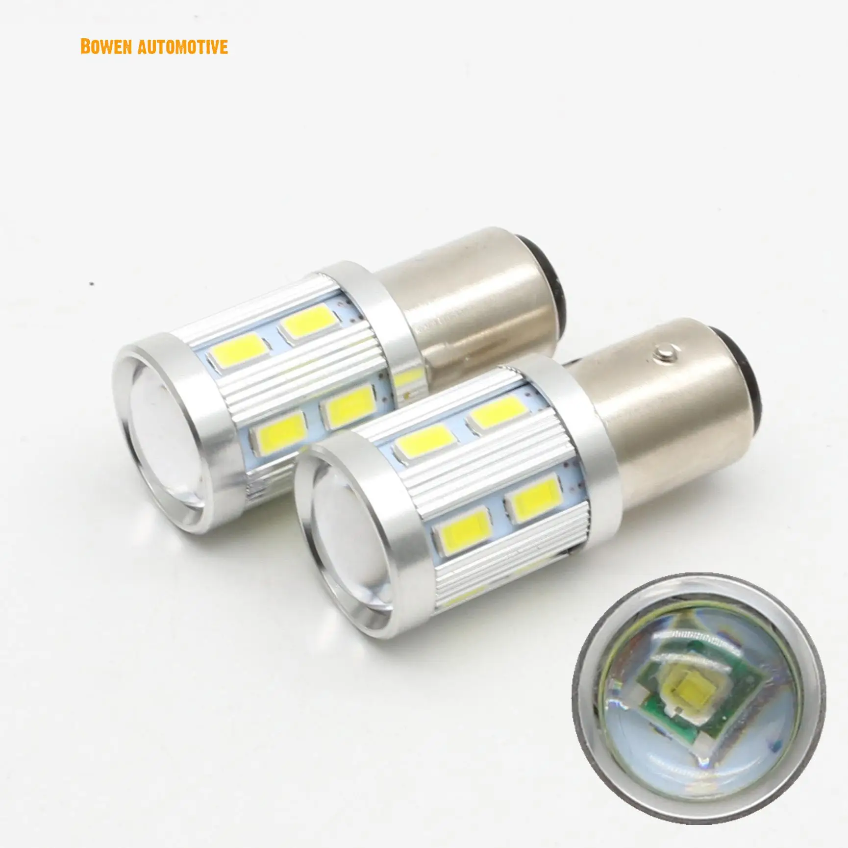 HY16 Automobile led reversing lamp 1156 5630 12smd + 1cree silver front steering brake | Автомобили и мотоциклы