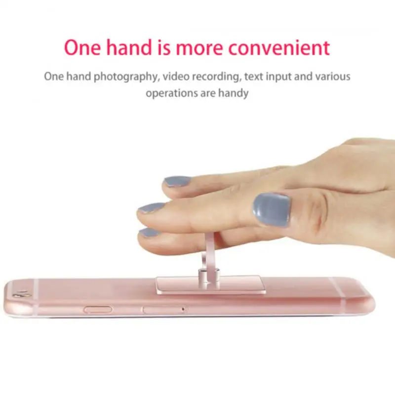 Transparent Crystal Mobile Phone Ring Buckle 360 Metal Ring Mobile Phone Bracket Creative Transparent PC Acrylic Ring Bracket charging stand for phone