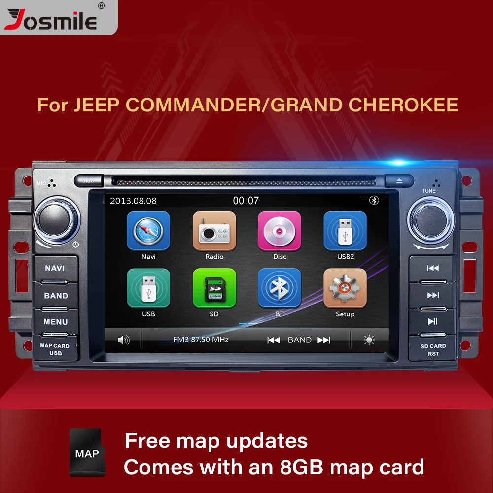 Автомобильный DVD плеер 2 Din для Jeep Grand Cherokee Chrysler 300C Dodge Ram Compass Patriot Sebring GPS