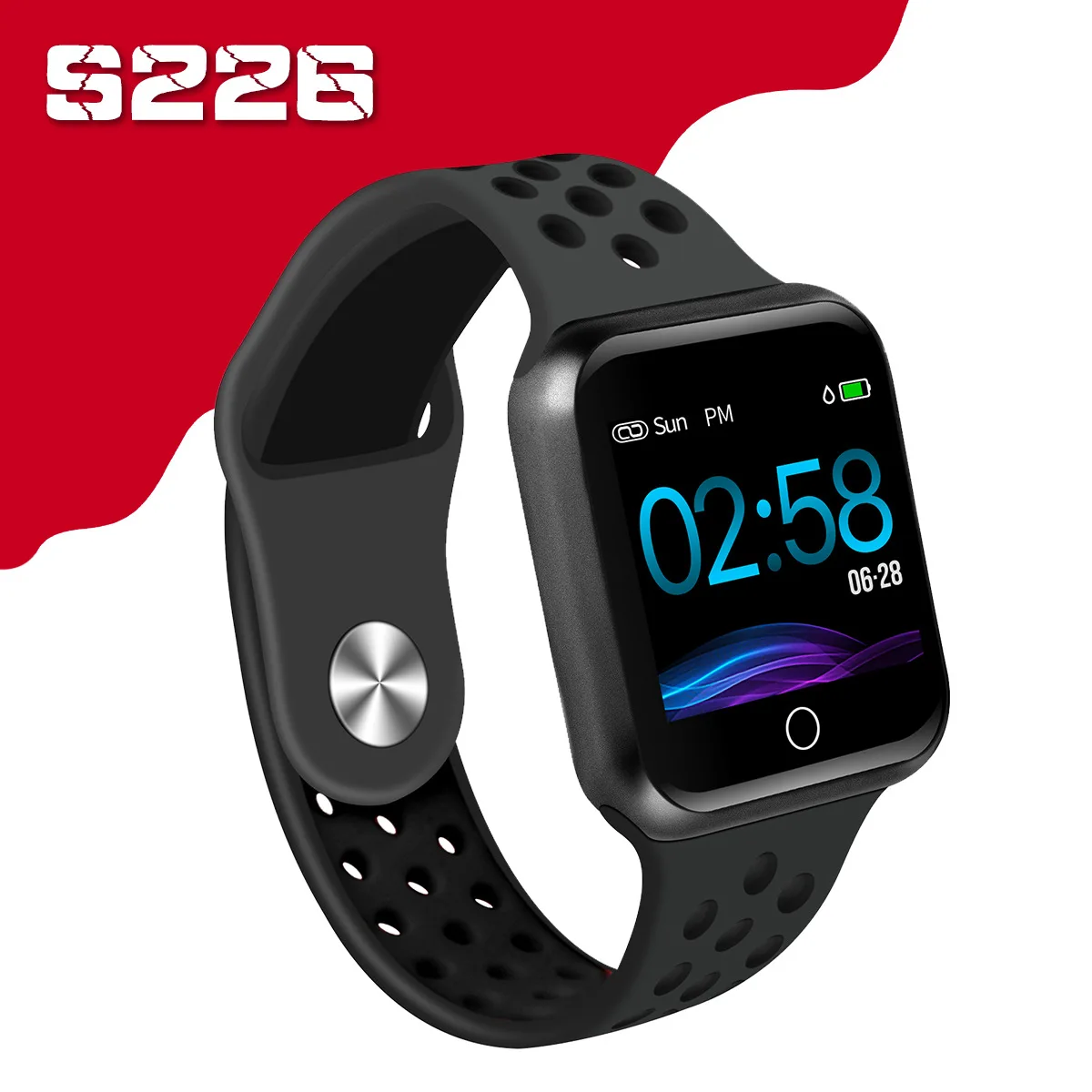 

S226 Smart Watch 1.3" Colorful Screen Sport Modes Life Waterproof Blood Pressure Heart Rate Monitor Smartwatch Men Women