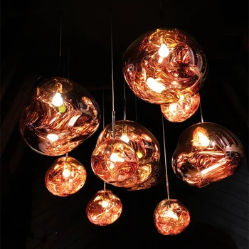 

Nordic LED Pendant Lights DIXON Melt Lava Lamp Lighting Loft Hanging Lamp Postmodern Home Decor Pendant Lamp Kitchen Accessories