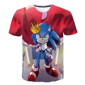 

Summer 2020 new 3Dt-shirt boys and girls cartoon Super Mario 3D printed T-shirt funny casual player 0 collar 3D T-shirt jacket
