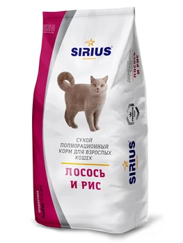 

Sirius salmon and rice for Cats 10 kg
