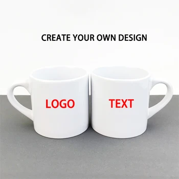 

Ceramic cup Customize coffee mug print your logo text name birthday wedding gift 6 OZ 178 ML samll cup heat transfer DIY photo