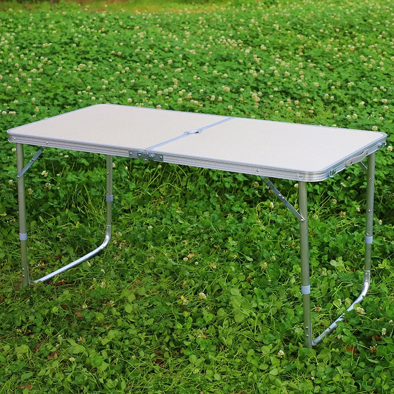 

Wholesale Outdoor Table Non-Porous Aluminum Folding Table Street Vendor Propaganda Barbecue Household Portable Casual shou ti zh