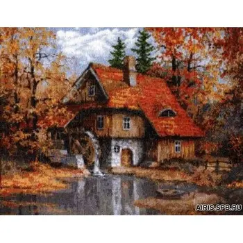 

08.003 set for embroidery 'palette ''Water melница', 39x30 cm