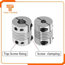 1 pcs 3D imprimante pièces Flexible couplage pas à pas servo moteur couplage D20 L25 5x8x25mm pour imprimante 3d T8 vis à tête(China)