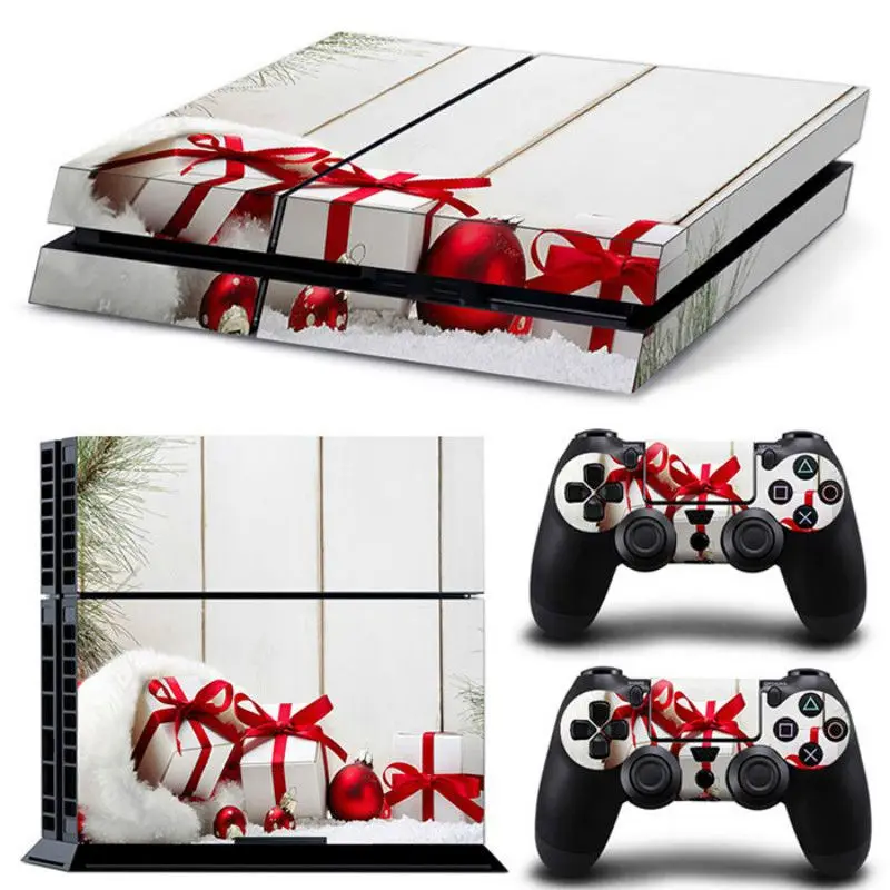 Рождественский дизайн наклейки для PS4 наклейки геймпад джойстик скины чехол для Playstation 4 консоли игровые аксессуары