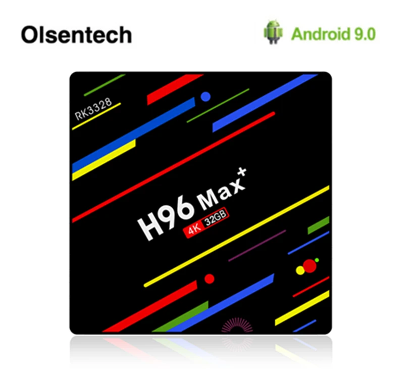 

Olsentech H96 MAX Plus TV Box Android 9.0 4GB ram 64GB Rockchip RK3328 H.265 4K Youtube Netflix Google Play Smart TV H96MAX