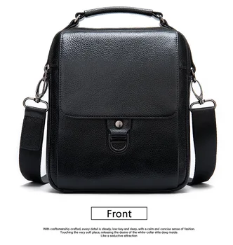 

man real Genuine Leather totes Men's Handbags Casual Black Shoulder Bags Men Crossbody Bag for Male Business tote bag handbags