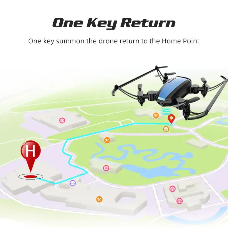 GW125 Mini Drone Quadrocopter 2.4G 4CH RC Helicopter Micro Pocket Folding Dron for Kids Toys for Boys