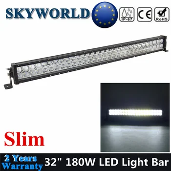 

SKYWORLD Super Slim 32inch 180W Straight LED Driving Fog Lamp Offroad Combo LED Work Light Bar 12-24V For 4x4 UAZ Off Road kamaz