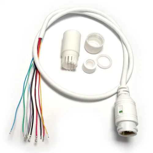 CCTV POE IP 네트워크 카메라 PCB 모듈 비디오 전원 케이블, 길이 60cm, RJ45 암 커넥터, 터미널 포함, 2 개 4