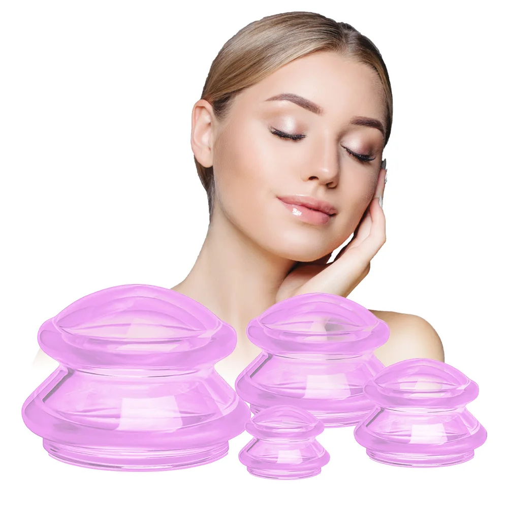 Silicone Vacuum Massage Body Cups Physiotherapy Banks Suction Cup Anti