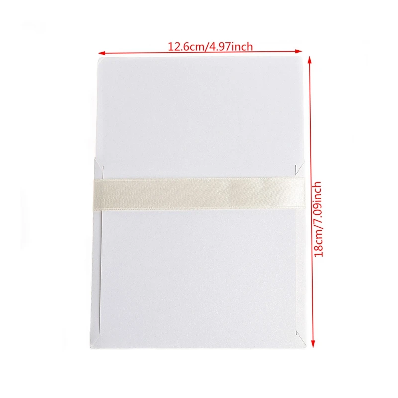  10Pcs Wedding Invitation Cards Kit with Envelopes Seals Personalized Printing D08D - 4000357835498