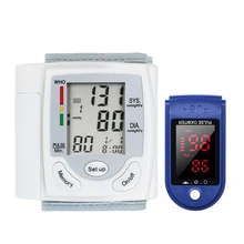 Monitor ciśnienia krwi automatyczny tonometr BP maszyna tętno Monitor tętna medyczny pulsoksymetr napalcowy tlenu we krwi tanie tanio Carevas Z Chin Kontynentalnych Mierzenie ciśnienia krwi DO NADGARSTKA