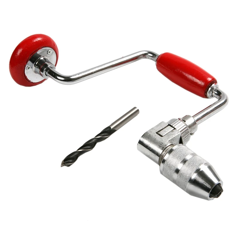 

10 Inch 4-Claw Bow Drill, Hand Drill, Woodworking Hole Opener, Woodworking DIY Tool, Clamping Range: 4 to 13mm