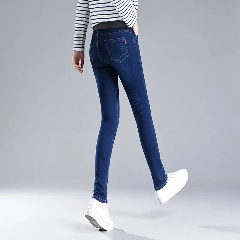 Bella philosophy Wonder зимние джинсовые штаны с высокой талией, женские плотные обтягивающие джинсы с эластичной талией, женские винтажные теплые узкие брюки