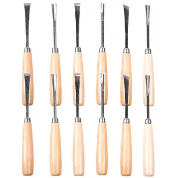 

12pcs Chisel DIY Professional Gouge Detail Carving Knives for Woodcut