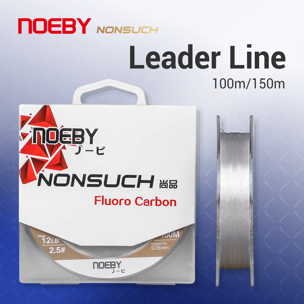 Noeby Fishing Line Fluorocarbon Nylon 100m 150m 4lb-36lb Carbon Fiber  Strong Leader Line Sinking Fishing Line Tackle