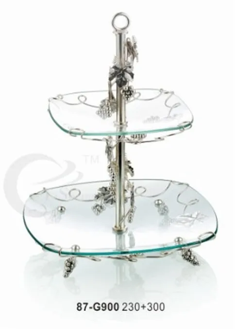 

Stylish New Chic Exquisite Compote High-Grade Temperament Glass Crafts Fruit Plate