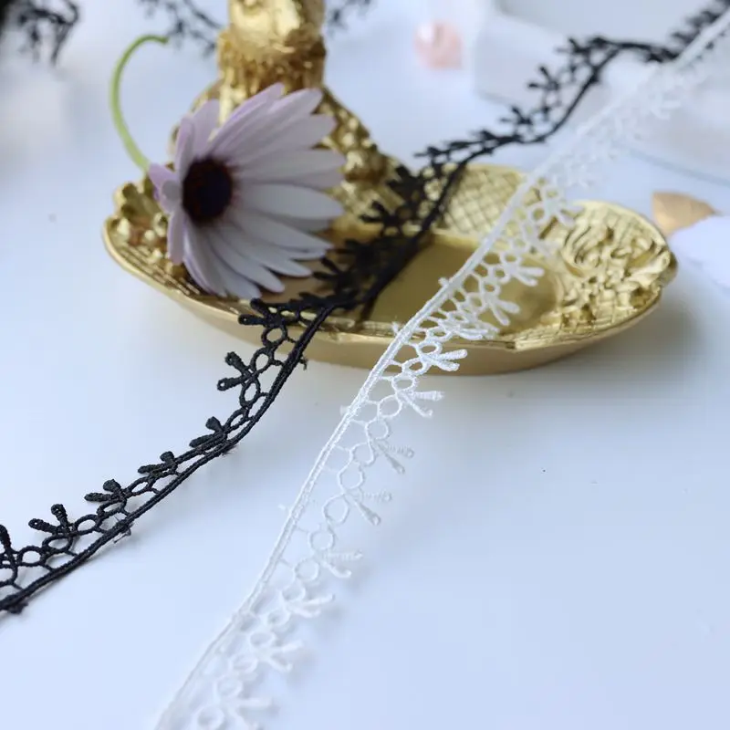 

14 Yards 1.5cm Exquisite Embroidery Lace Ribbon Needlework Sewing Accessories Necklace Material DIY Patchwork Dress Garment 639