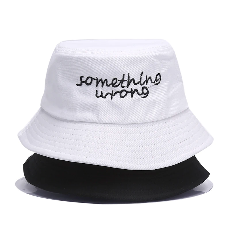 Fashion Letter Print Hip Hop Bucket Hats Women Sunscreen Hat Hip Hop Sports Fisherman Cap