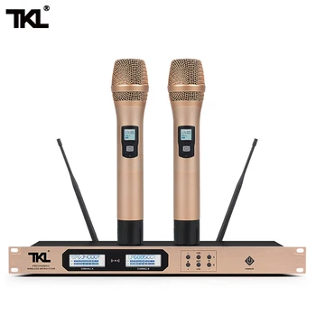 

TKL UHF Digital AG-18 Professional Dual Handheld Microphone High Fidelity Perfect sound Wireless Microphone