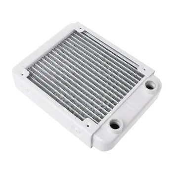 

1PC White 120/240mm Aluminium Water Cooling Computer Radiator Water Cooler 18 Tube CPU Heat Sink Exchanger