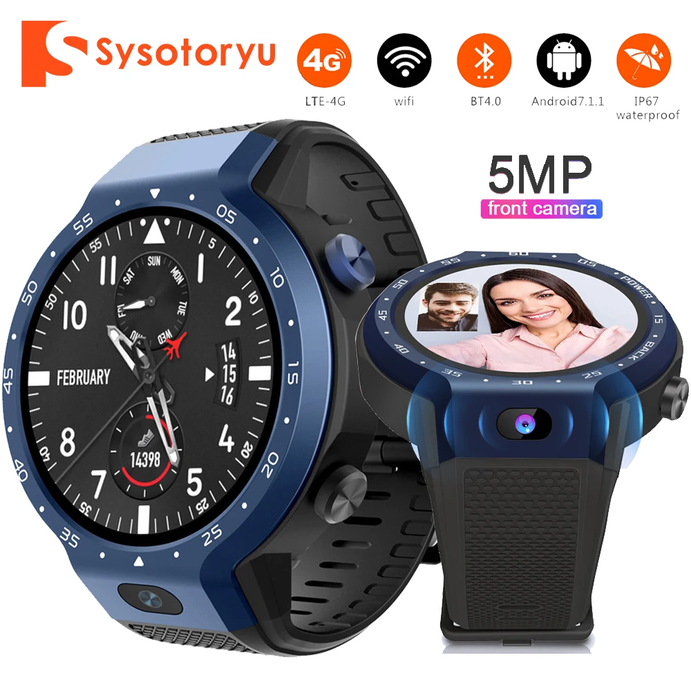 

Z30 Smart Watch 4G Android 7.1.1 Smart Watch Phone 16GB + 1GB 5MP Front Camera Video Call Smartwatch GPS WIfi Bluetooth Clock