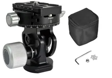  CAVIX VH-10 2 Way Tripod Head Bubble Level Panoramic Photography Head with Quick Release Plate for Sirui L10 RRS MH-02 